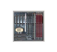 Coffret à dessin Silver Box - 17 pièces