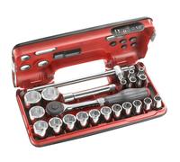 Coffret à douilles 1/2'' 6 pans métriques 22 pièces FACOM S.360DBOX4PB