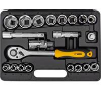 Coffret à douilles 21 pièces 1/2 " Chrome vanadium VITO