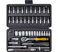 Coffret à douilles 46 pièces CRV 1/4 Chrome vanadium VITO
