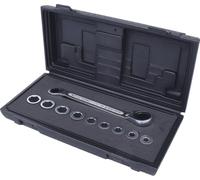 KS Tools Jeu de clés mixtes à cliquet 503.4645 Acier chrome-vanadium 10 pièces 500 g