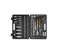 Coffret à douilles 94 pièces Chrome vanadium 1/2" et 1/4" Malette professionnelle VITO