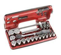 Coffret à douilles - FACOM - S.360DBOX4 - 22 pièces - Acier - 1/2'' 6 pans métriques