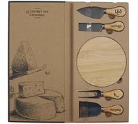 Coffret à fromages en hévéa
