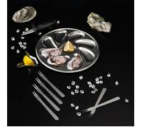 Coffret à Huîtres - Cook Concept - 9 Pièces - élégant - Gris