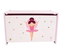 Coffret a jouets en bois - Danseuse Ballerine - FUN HOUSE - H.40 x L.58 x P.36 cm