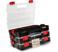 Coffret à outils avec bac de rangement - Modulaire - 33 x 27 x 6 cm - Tiroirs séparateurs
