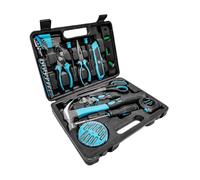 Coffret à outils Cecotec Cecoraptor 4200. Fermeture par bouton-poussoir, design compact et poignée ergonomique, tournevis inclus.