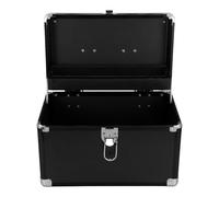 Coffret à Outils en Alliage D’aluminium Noir à 2 Niveaux avec Poignée | Structure à Fermoir Scellé, Protection Robuste et Légère, pour Techniciens Mobiles et Stockage D’équipements