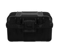 Coffret à Outils en Plastique PP Noir Mousse Antichoc et Serrure | Coque Rigide, Couvercle à Joint Étanche, Poignée Ergonomique, Coins Renforcés, Organisation Interne pour Accessoires Photo