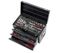 KS TOOLS 922.0100 Caisse à outils complète ULTIMATE - 114 outils- 3 tiroirs | Coffre à outils ULTIMATE équipé, 3 tiroirs et plateau, 114 pièces, outillage professionnel, chrome vanadium