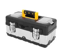 Coffret à Outils et Renforcé Verrouillable, en Acier Inoxydable Léger | Design Élégant et Pratique, Coins Renforcés, Usage Extérieur, Usage Professionnel, Format Valise