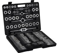Coffret à outils Happyment DeLuxus - Kit de taraudage et de réparation 110 pièces - Kit complet pour l'artisanat avec tarauds et filières - Dans un coffret robuste