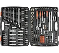 Coffret à outils, jeu de douilles, coffret à cliquet 1/2" (216 pièces)