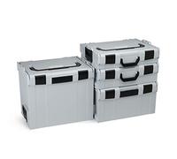 Coffret à outils modulaire L-BOXX | Tailles 102 à 374 en gris | Mallettes vides compatibles avec système de rangement Sortimo