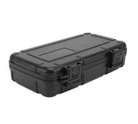 Coffret à Outils Portable en Plastique Noir, Rangement sécurisé | Poignée Intégrée, Bande D’Étanchéité en Silicone, Axe Rotatif en Acier Inoxydable, Usage Atelier