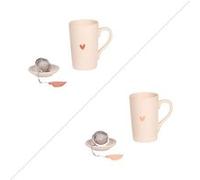Coffret à thé Sangam 40 cl - Table Passion - Crème / Ivoire - Porcelaine BEIGE