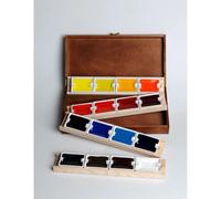 Coffret acajou + 4 supports + 16 godets géants