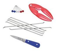 Coffret accessoires fruits de mer JEAN DUBOST couteau huître griffe homard curettes