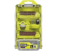 RYOBI - Kit 29 Accessoires Polissage RYOBI - pour Mini-Outil - Feutres, Pâte & Brosses - Finition Brillante Métaux & Plastiques - RARSPK-29