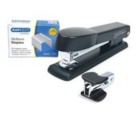 Coffret agrafage - Agrafeuse + ôte agrafes + boîte agrafes 26/6 mm - Rapesco
