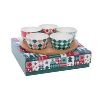 Coffret apéritif 5 bols Santa