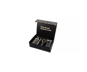 Coffret Apéritif Shaker 6 pièces en verre et inox