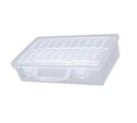 Coffret artisanal empilable transparent, paquet de 20 | Boîte de rangement robuste pour solution de stockage de de bijoux artisanaux, conceptions empilables