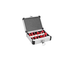Coffret assortiment 12 mèches de défonceuse carbure Pro Q. 8 mm - OFS12 - Holzmann