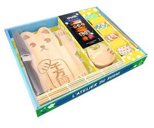 COFFRET Atelier du sushi 1 couteau + 1 tapis sushis - Collectif - Hachette Pratique - Coffret - Jeux livres objets