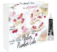 Coffret atelier number cake + Stylo de glaçage noir - ScrapCooking Multicolore G