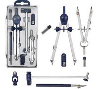 Coffret Avec Compas En Acier Inoxydable Et 5 Accessoires Compatibles Enfants Compatibles Dessin Mathématiques Et Géométrie