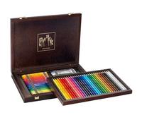 Coffret Beaux,Arts En Bois , 30 Crayons Prismalo + 40 Neocolor Ii