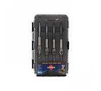 Coffret bédanes carrées HSS - 4 pièces LEMAN