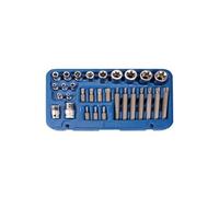 coffret bgs technic douilles torx femelles e4 à e24 embouts t20 a t55 -