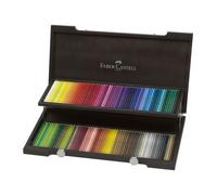 FABER-CASTELL Crayons de couleur POLYCHROMOS Coffret en bois de 120 pièces