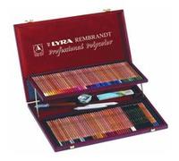 Coffret Bois 96 Crayons Rembrandt Polycolor + Accessoires