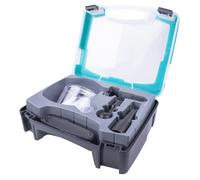 Coffret Bois pour Meuleuses d'Angles - wolfcraft - 2 Râpes, Cylindrique et Sphérique Diam 31,5 mm, Disque de fraisage - 4400000