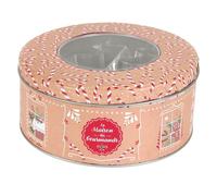 Coffret boite métallique ronde avec 10 emporte-pièces à pâtisserie