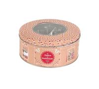 Coffret boite métallique ronde avec 10 emporte-pièces à pâtisserie - -