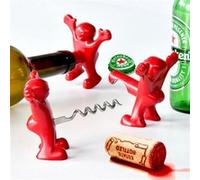 MikaMax HAPPY MAN Ensemble d'Ouvre-bouteilles - Rouge