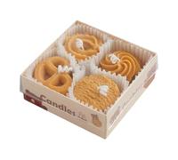 Coffret Bougie, Lot De 4 Bougie Parfumées De Biscuits, Decoration Maison, Cadeau Femme