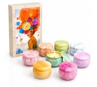 Coffret Bougies Parfumées Cadeau pour Femme Lot de 8 Bougies Longue Durée Cadeaux pour Noël,La Saint-Valentin,D'anniversaire,Fête des Mères