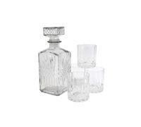 Cook Concept Carafe à whisky KV7190 930 ml avec 4 verres assortis transparent