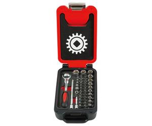 Coffret Box Small 1/4" 46 pièces cliquet rotatif Mob 9416046101