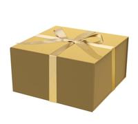 Coffret cadeau 2 pièces 8x8x4 pouces avec couvercle à fermeture magnétique pour Mariage, Anniversaire