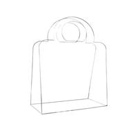 Coffret Cadeau - Boîte À Dragées Transparente De 30 Cm | Mini Boîtes À Dragées Transparentes Pour Sac À Main Avec Poignées | Rangement Élégant Pour Friandises - Pour Les Mariages, Anniversaires, Remis