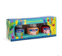Coffret cadeau bougies parfumées Haribo™, 3 bougies en verre, 85 g, cire de paraffine, violet/orange/rouge