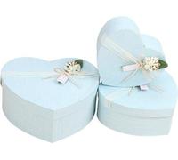 Coffret cadeau coloré avec sangle, diamètre 21,5 cm, lot de 3 coffrets de différentes tailles - Coffret cadeau avec couvercle pour les cadeaux d'anniversaire et les cadeaux de fin de journée