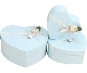 Coffret cadeau coloré avec sangle, diamètre 21,5 cm, lot de 3 coffrets de différentes tailles - Coffret cadeau avec couvercle pour les cadeaux d'anniversaire et les cadeaux de fin de journée